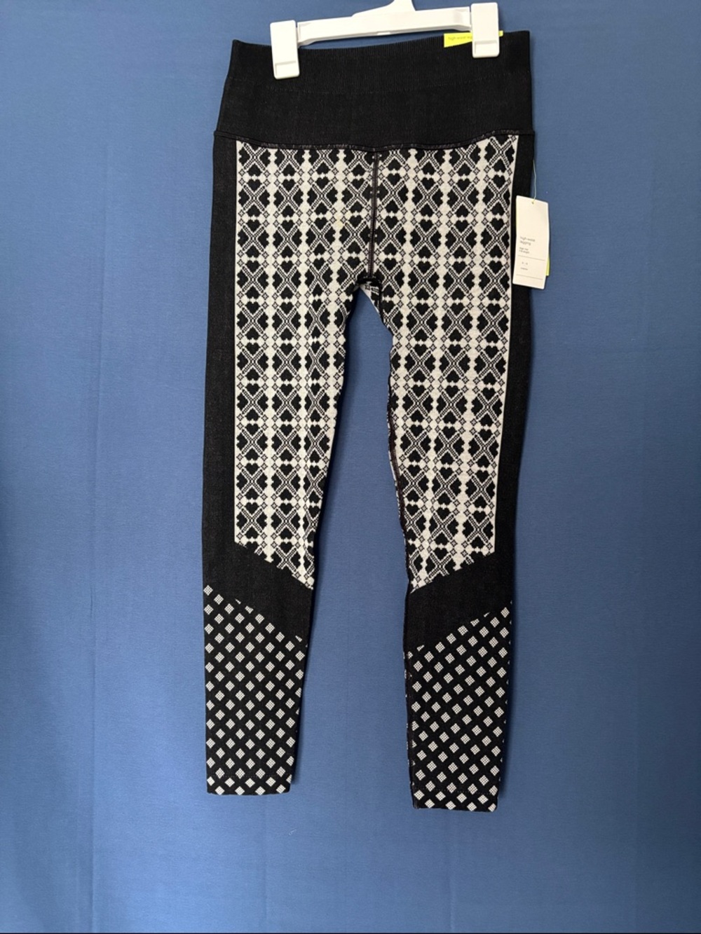 all in motion Black and White Patterned Knit Leggings